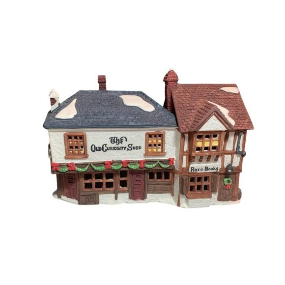 The Old Curiosity Shop Ceramic Light-Up Christmas Village Piece - Picture 1 of 4